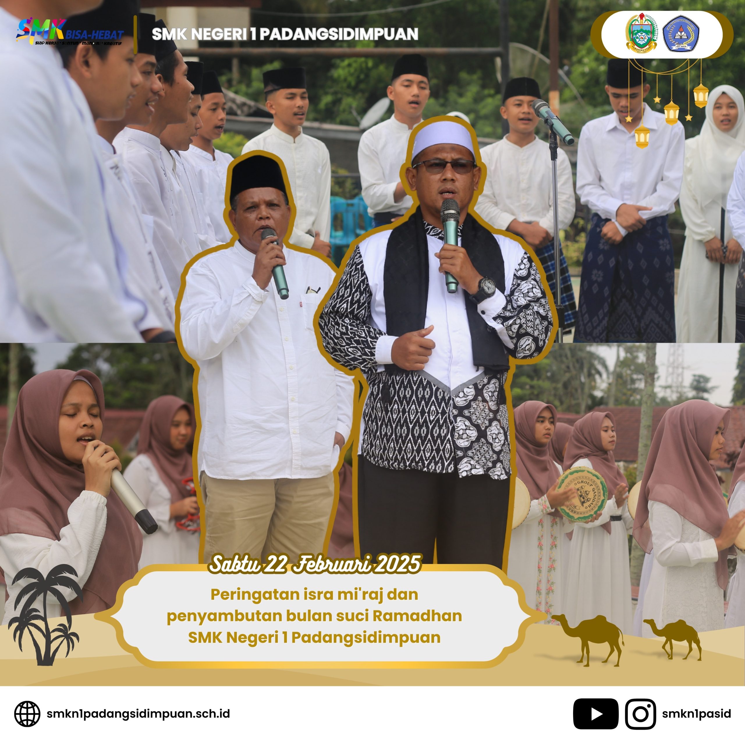 Peringatan Isra Mi'raj Nabi Muhammad SAW SMK Negeri 1 Padangsidimpuan. Peringatan Isra Mi'raj Nabi Muhammad SAW SMK Negeri 1 Padangsidimpuan.